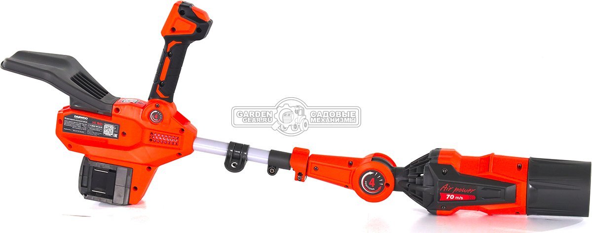 Воздуходувка аккумуляторная Daewoo DABL 7042Li SET с 2 АКБ 2.5 А/ч и ЗУ (PRC, BL 2x21В, 70 м/с, 1400 м3/ч, 3.1 кг)