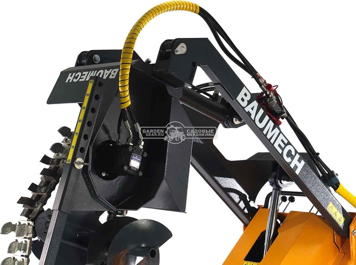 Универсальная машина мини-погрузчик Baumech ML-02 Pro + траншеекопатель 90 см. с двигателем Zongshen GB750 EFI V-Twin инжектор