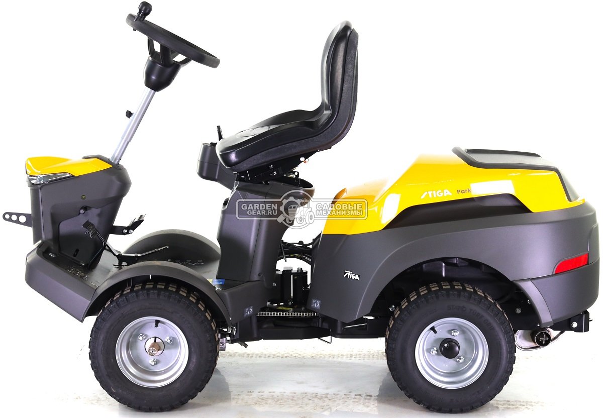 Садовый райдер Stiga Park Compact 500 WX 4WD без деки (ITA, Stiga ST550 V-Twin, 586 куб.см., гидростатика, полный привод, LED, 225 кг.)