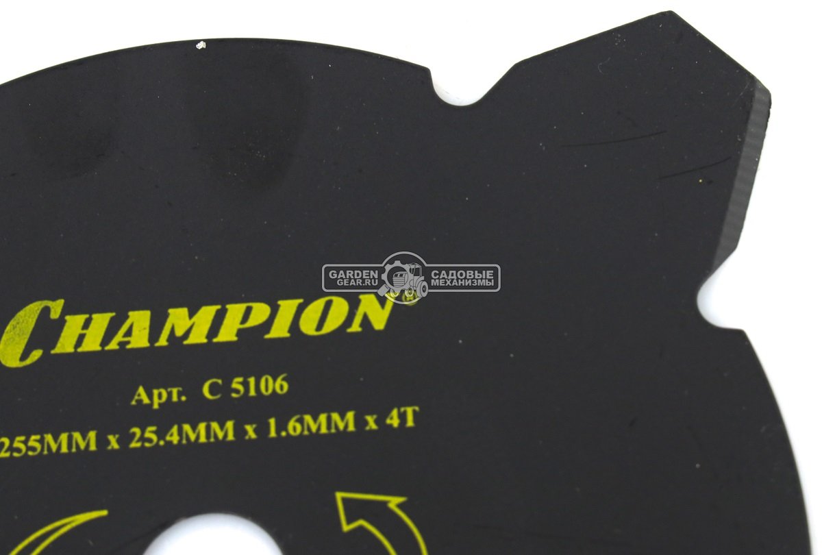 Нож для жесткой травы Champion 4T 255 мм. 25,4 мм. (тип B)