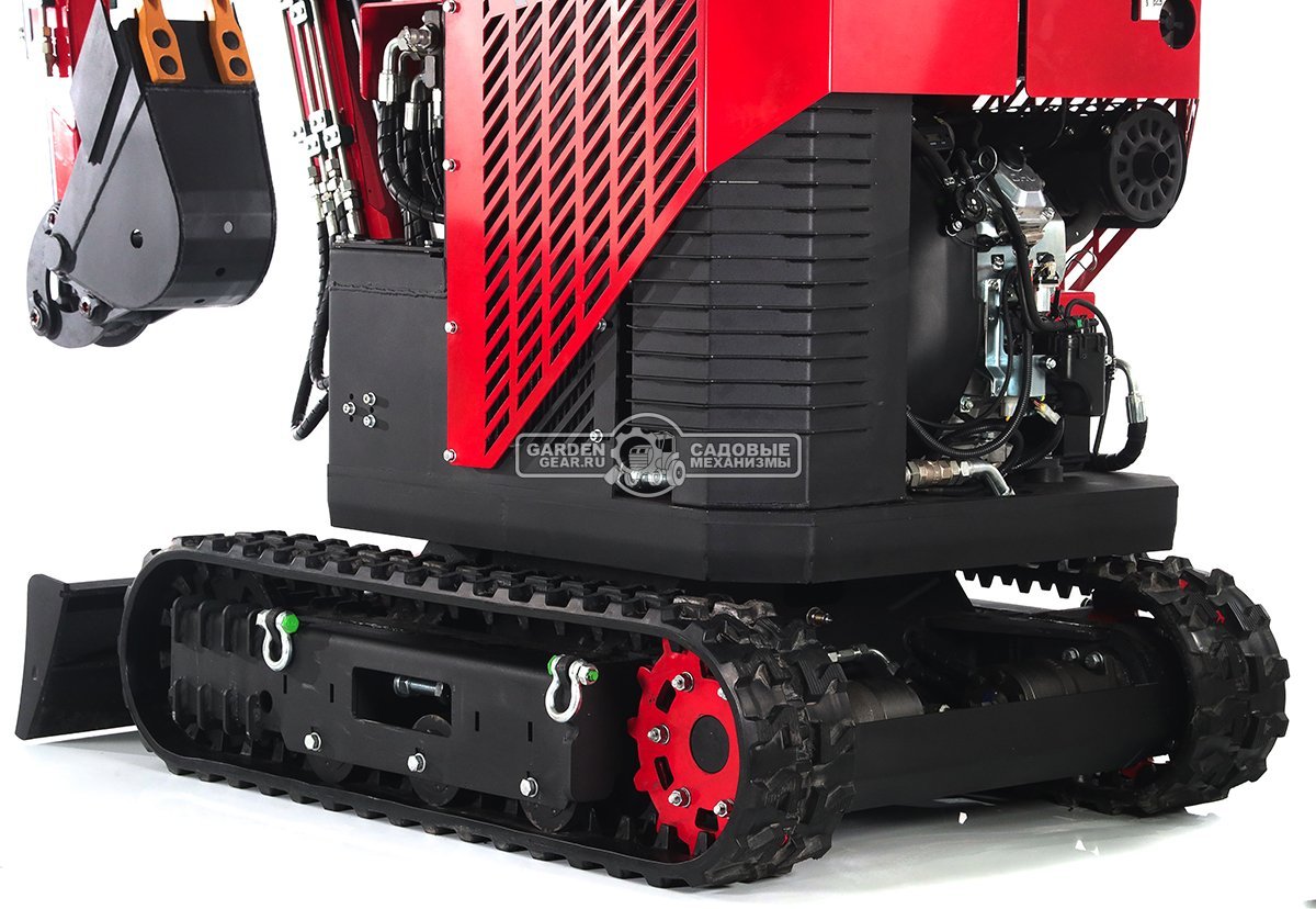 Гусеничный полноповоротный экскаватор RED Rhino RBX-15 Zongshen GB750EFI 30 л.с., глубина копания 2,0 м., ковш 250 мм., 1200 кг.