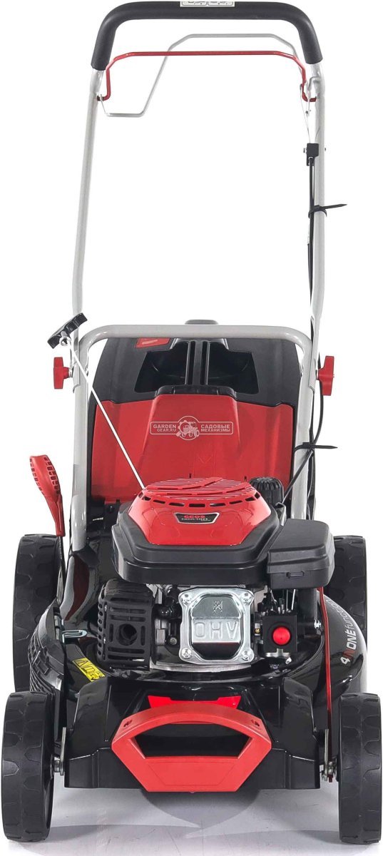 Газонокосилка бензиновая Geos Classic 46 SP-S Plus (PRC, 46 см, Sanli, 140 см3, сталь, 4 в 1, 65 л, 32 кг)