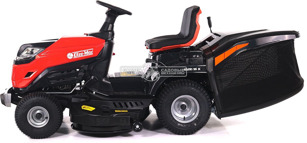 Садовый трактор Oleo-Mac OM 102R/16 K (PRC, Emak K 1600 AVD, 452 см3, 102 см., гидростатика, травосборник 300 л., 194 кг.)