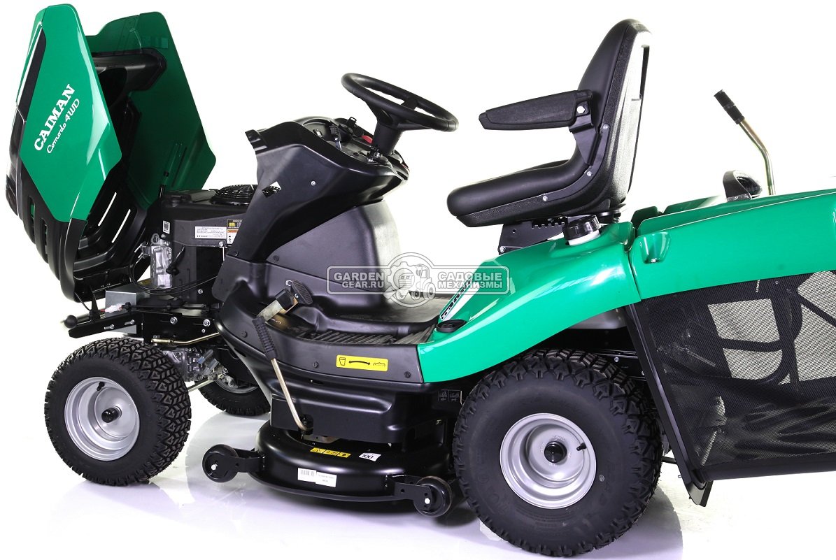 Садовый трактор Caiman Comodo 4WD 107D2K (CZE, Kawasaki FS600V, 603 куб.см, гидростатика, дифференциал, 380 л., ширина кошения 102 см., 334 кг.)