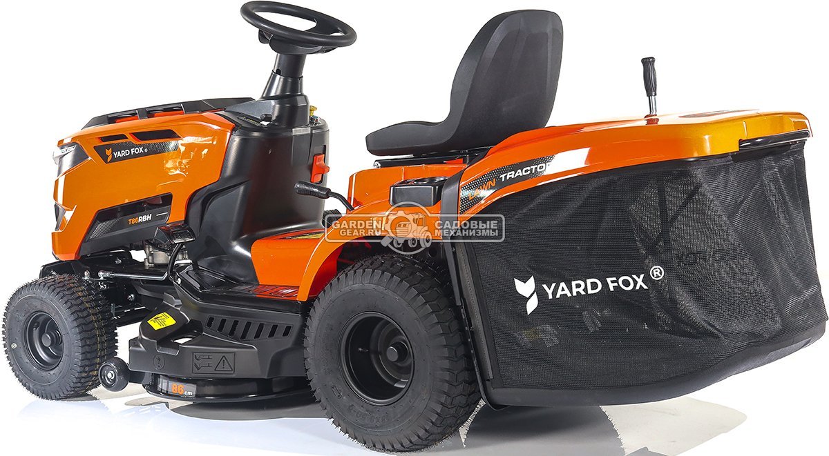 Садовый трактор Yard Fox T 86RBH (PRC, Loncin, 352 куб.см., гидростатика, травосборник 245 л, ширина кошения 86 см, 184 кг)