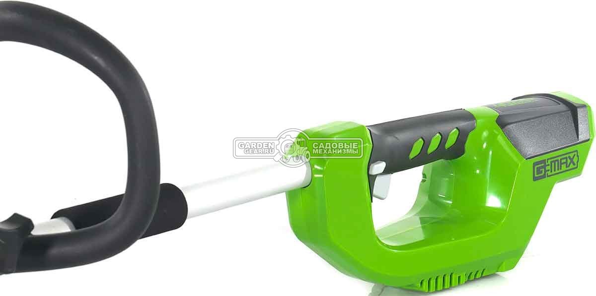 Триммер аккумуляторный GreenWorks G40LT с АКБ 4 А/ч и ЗУ (PRC, 40В, леска 1.65 мм, 3 кг)