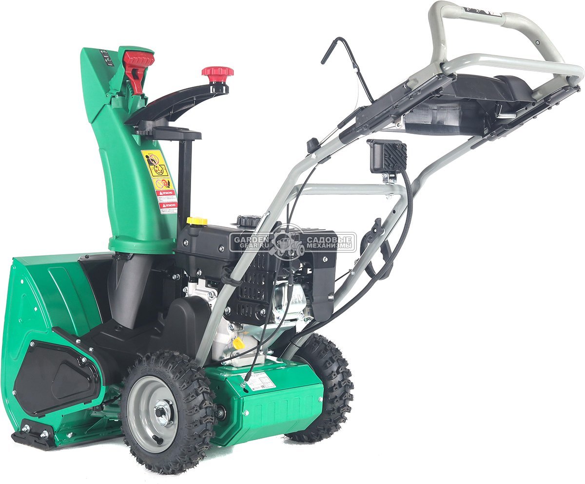 Снегоуборщик Caiman Go 24CT одноступенчатый (RUS, 60 см, Caiman Green Engine, 212 см3, резиновый ленточный шнек, 1 скорость, фара, 56 кг.)