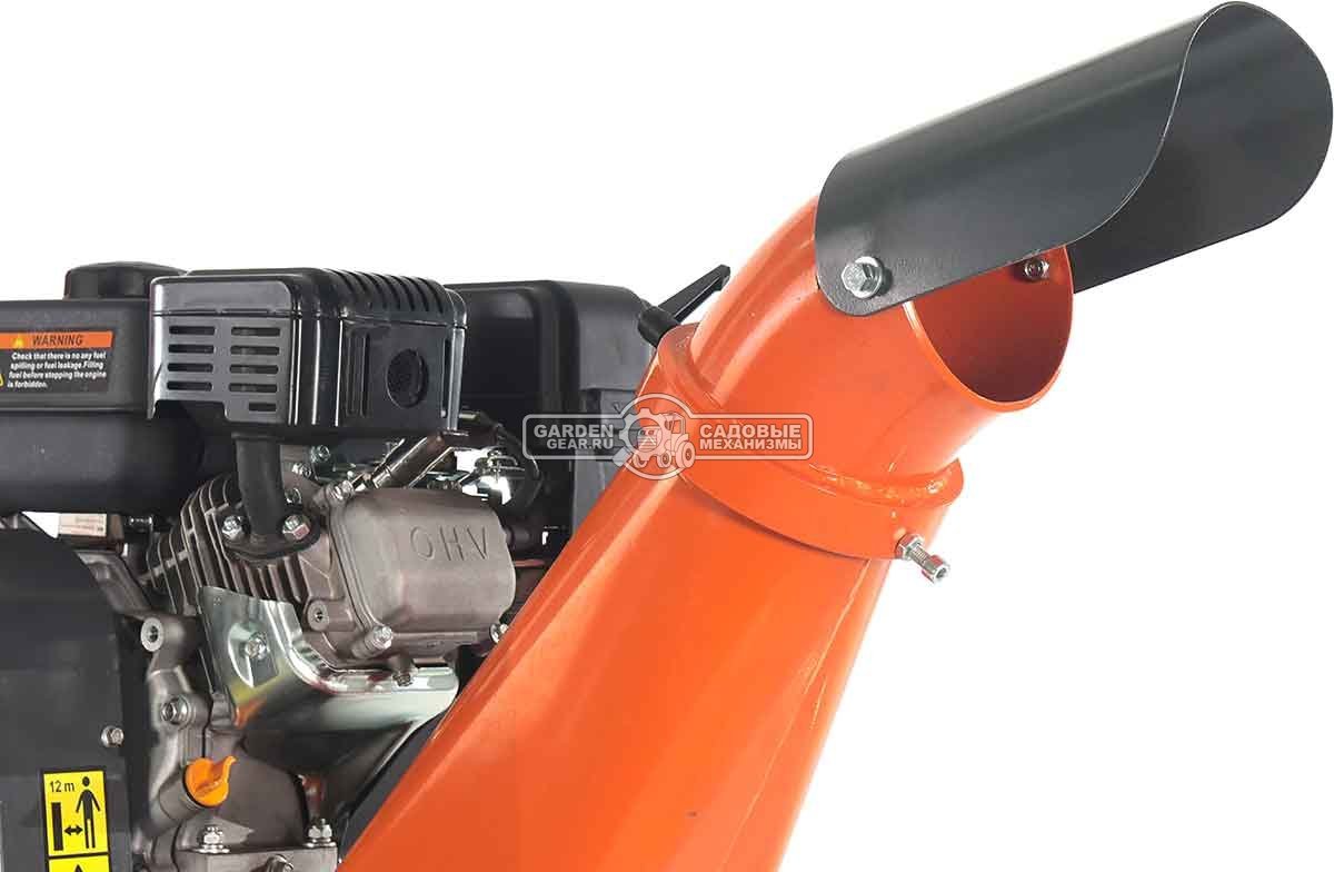 Измельчитель веток ZimAni LS 100 (PRC, Loncin 212 куб.см., 7 л.с., с эл. старт, барабанный, 2 ножа, ветки до 100 мм, одноосный прицеп, 130 кг)