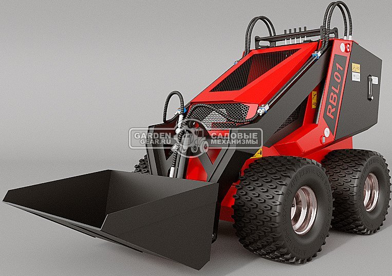 Мини-погрузчик колесный RED RBL-01 с платформой оператора Lifan 15 л.с., грузоподъемность до 250 кг., ковш 150 л., 650 кг.