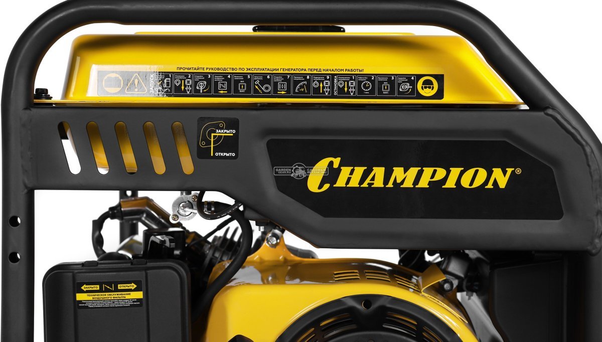 Бензиновый генератор инверторный Champion IGG3000 (PRC, 2,8/2,9кВт, 7,5лс, 7л, 26кг)
