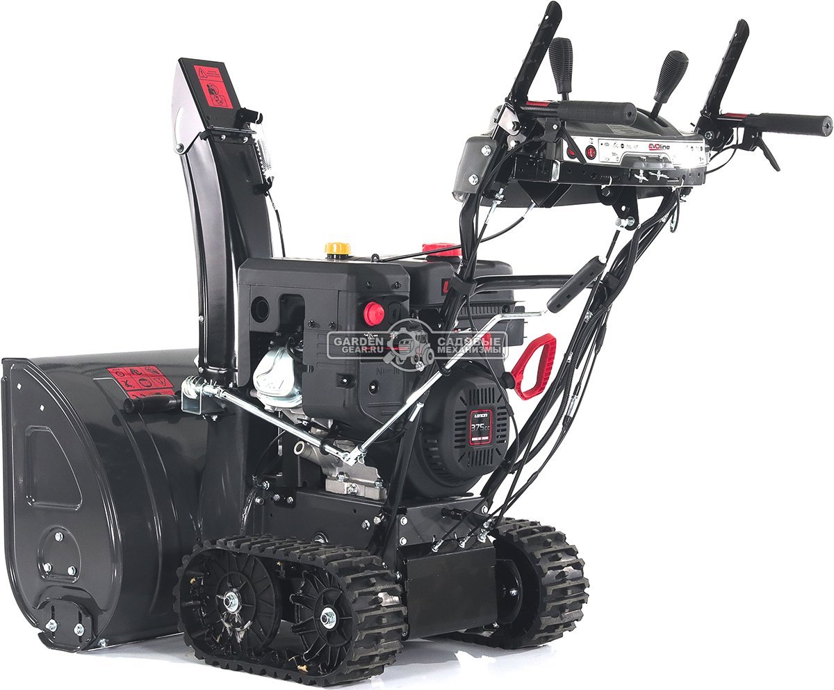 Снегоуборщик Evoline SBG 700 TLE гусеничный (PRC, 70 см, Loncin, 383 см3, эл/стартер 220В, фара, разблокировка гусениц, подогрев рукояток, 120 кг)