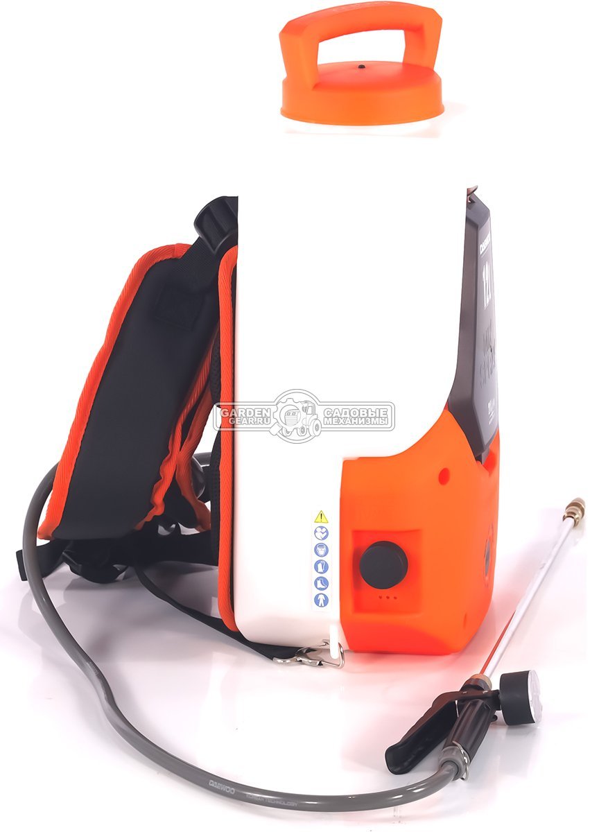 Опрыскиватель аккумуляторный Daewoo DSA 1221Li SET c АКБ 2 А/ч и ЗУ с функцией смешивания (PRC, 21B, 12 л, 1.5-5 Бар, 3 л/мин, ранц.ремень, 4 кг)