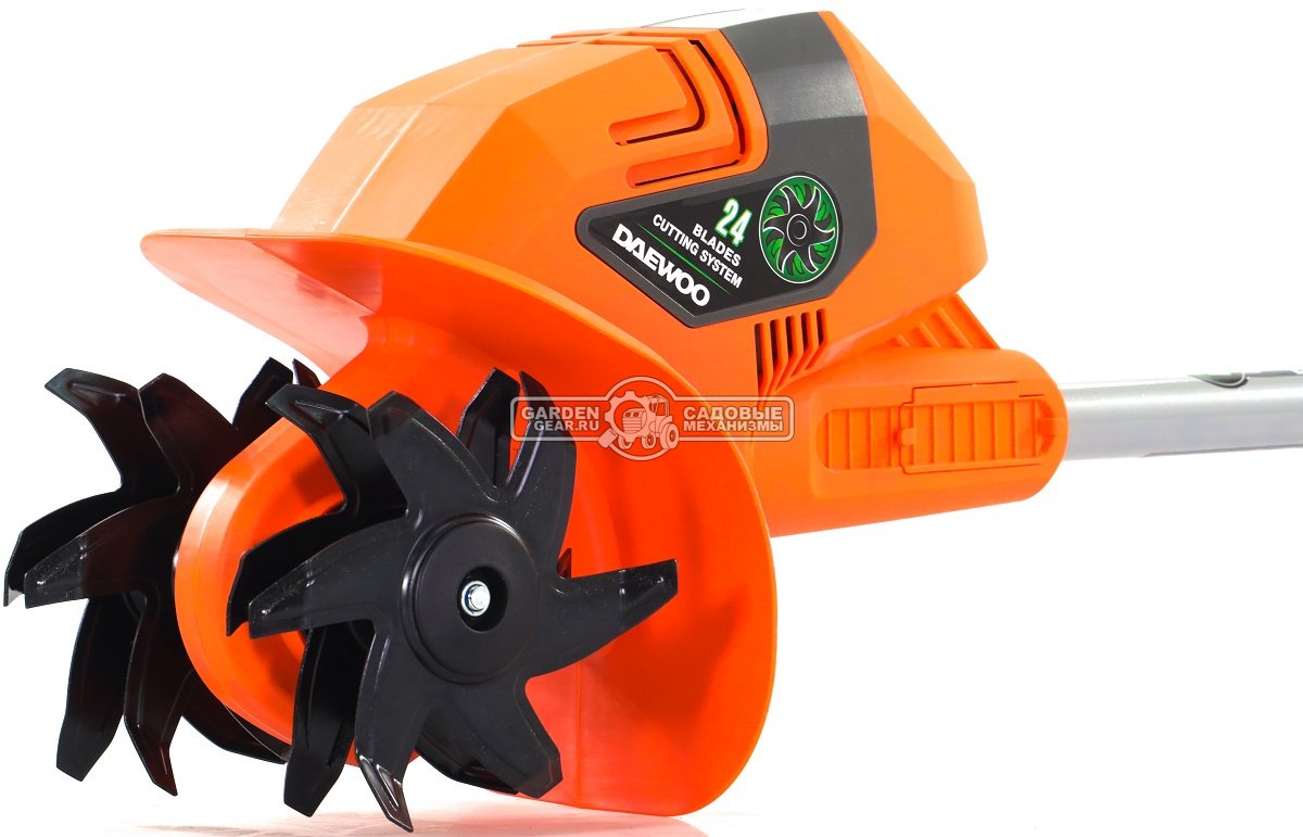 Культиватор аккумуляторный Daewoo DAT 2021Li SET с АКБ 4 А/ч и ЗУ (PRC, Li-ion, 4.0 Ач, 21В, шир. вспаш. 14 см, глуб. вспаш. 19 см, 4.2 кг)