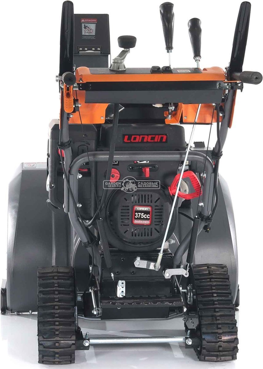 Снегоуборщик Villartec WB1387ET гусеничный (PRC, 86 см, Loncin 375 см3, эл/стартер 220В, фара, подогр. рукояток, 3-х угольные гусеницы, 141 кг)