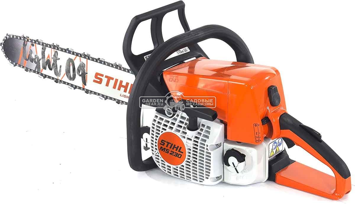 Бензопила Stihl MS 230 18" (PRC, 40.2 куб.см., 2.0 кВт/2.7 л.с., 3/8", 1.3 мм, 61E, 4.6 кг)
