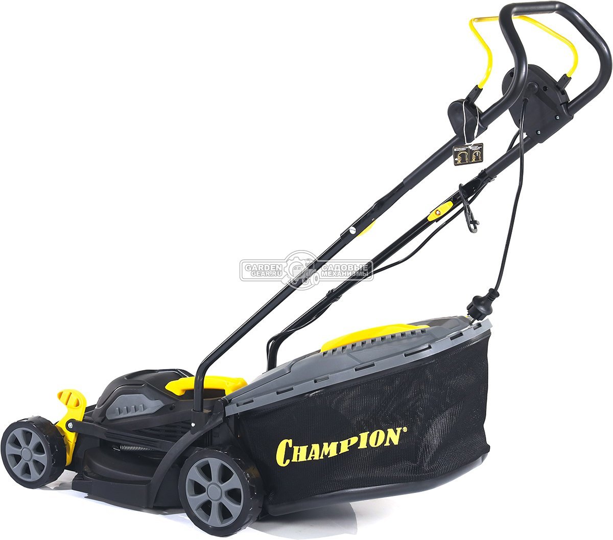 Газонокосилка электрическая Champion EM3312 (PRC, 1200 Вт, 33 см, пластик, 30 л, 9.3 кг)