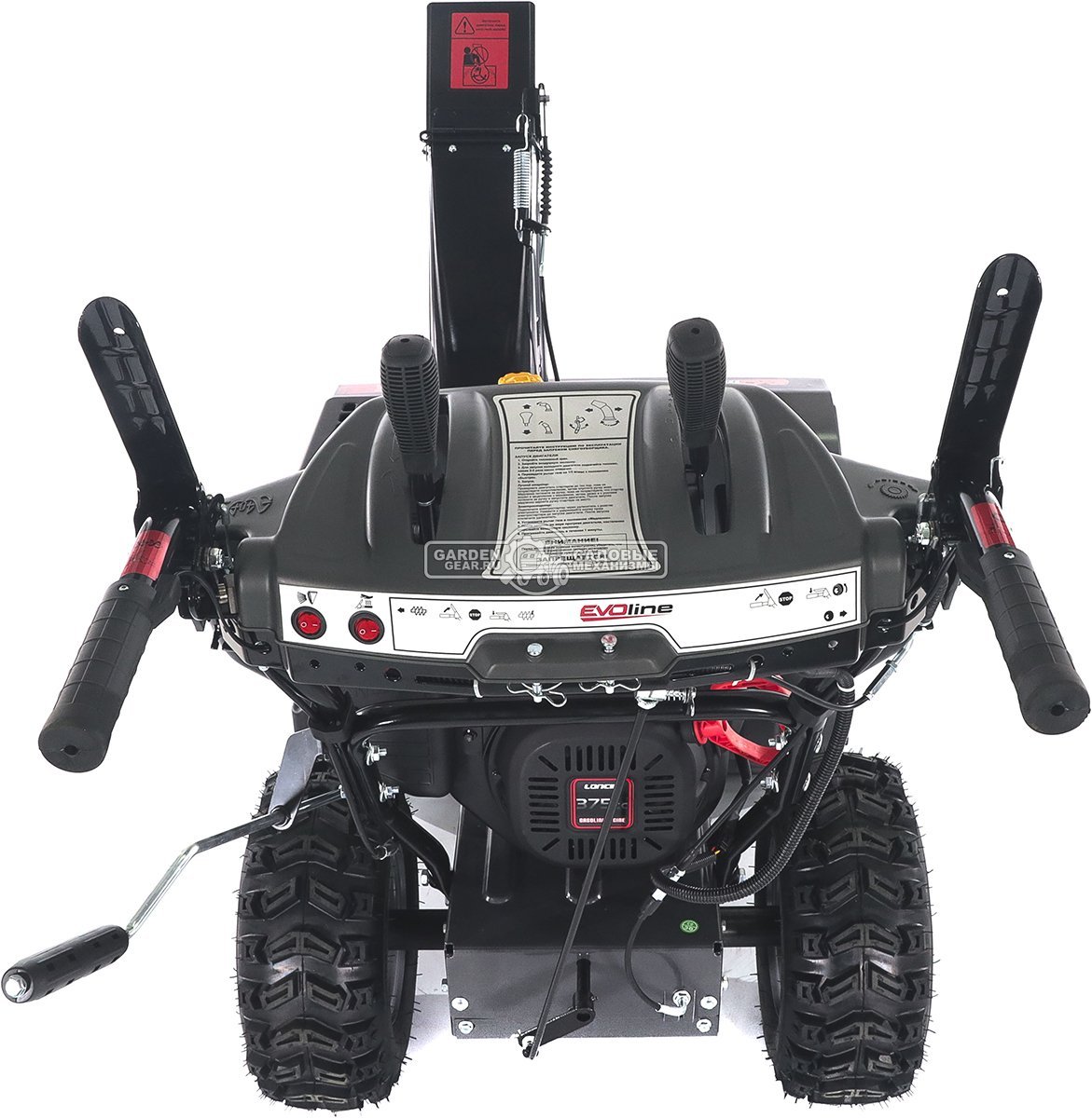 Снегоуборщик Evoline SBG 700 LE (PRC, 70 см, Loncin 383 см3, эл/стартер 220В, фара, автоматич. дифференциал, скорости 6/2, подогрев рукояток,120 кг)