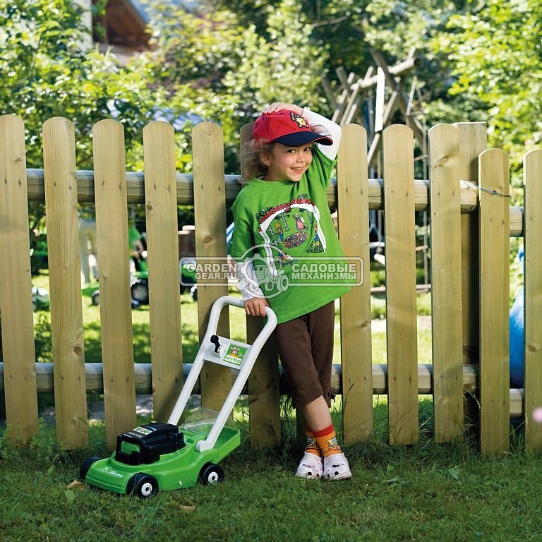 Детская ручная мини газонокосилка Viking Mini-Klip для детей от 2 лет, с имитацией звука косилки (вес 0,9 кг.) 