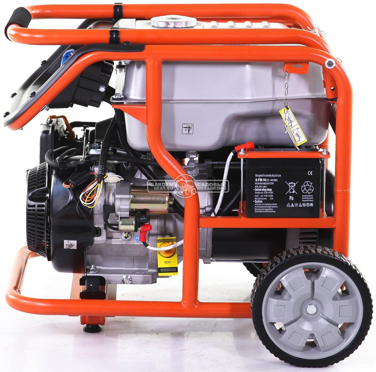 Бензиновый генератор Zongshen Premium KB 9000 E (PRC, 440 см3, 8.0/8.5 кВт, 32 л, электростарт, колеса, 99 кг)