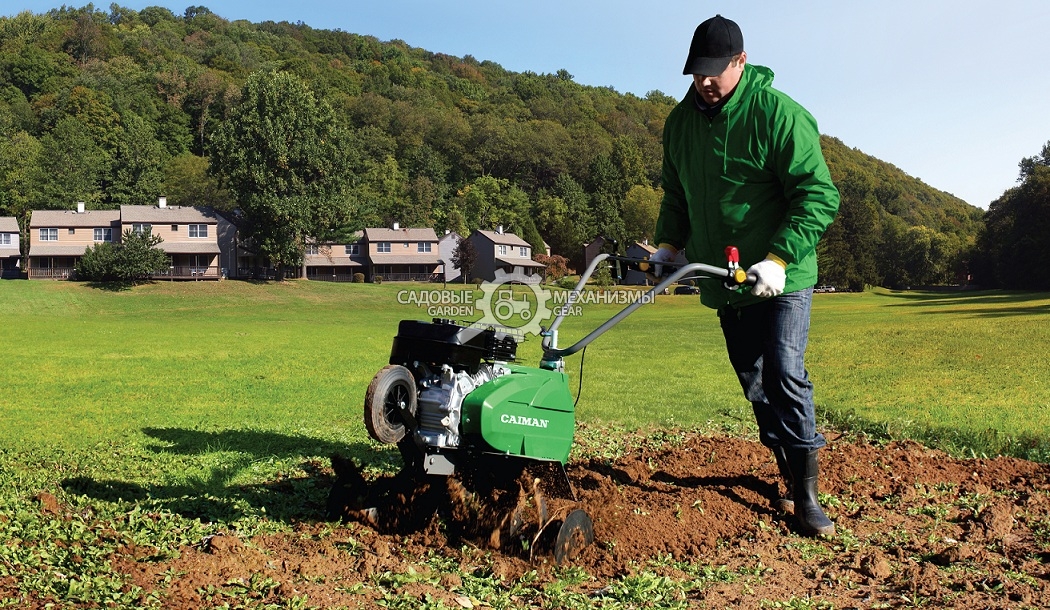 Культиватор Caiman Elite 60S D2 (FRA, Subaru EP17 OHC, 169 куб.см., пневмосцепление, 1 вперед/1 назад, 30-60-90 см., 57 кг.)