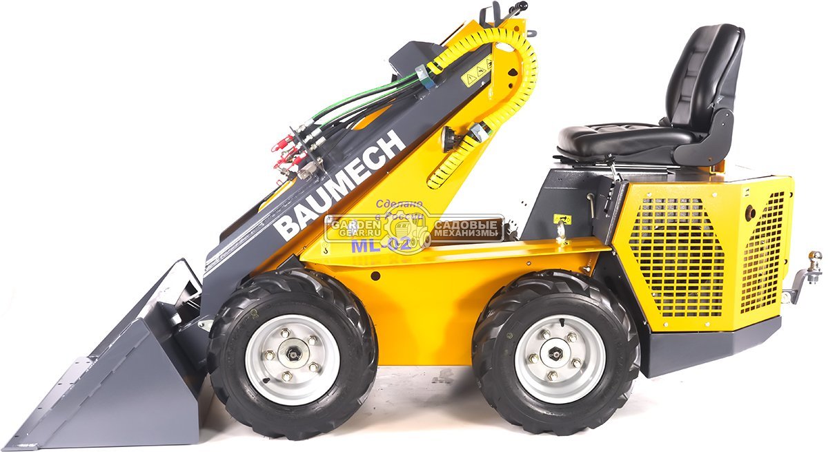Универсальная машина мини-погрузчик Baumech ML-02 Pro + ковш универсальный 110 см., с двигателем Zongshen GB750 V-Twin