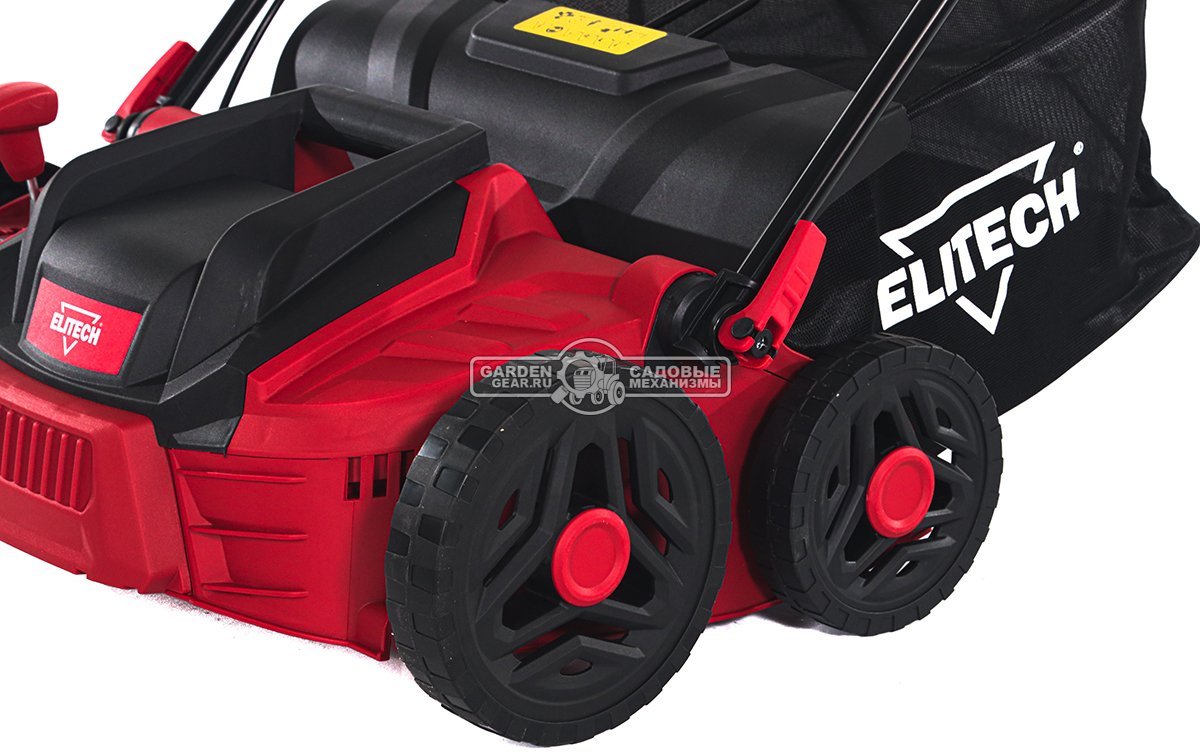 Вертикуттер - аэратор электрический Elitech СЭ 1536Т (PRC, 1500 Вт, 36 см, ножи + пружины, пластик, 45 л, 12 кг)