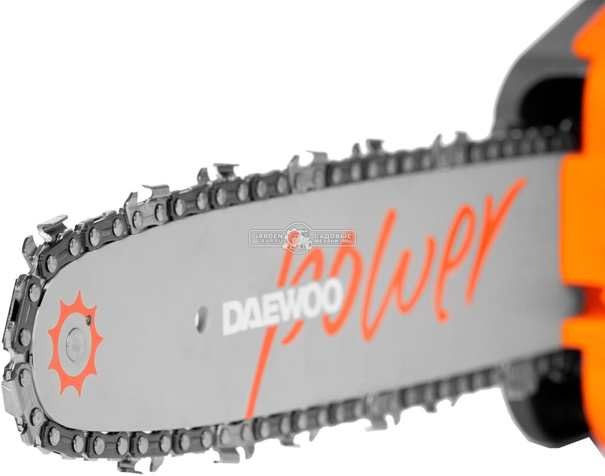 Пила аккумуляторная цепная Daewoo DACS 1221Li 12" без АКБ и ЗУ (PRC, BL 21В, натяжение цепи без инструмента, 3/8"-1.1-45E, 3.8 кг)