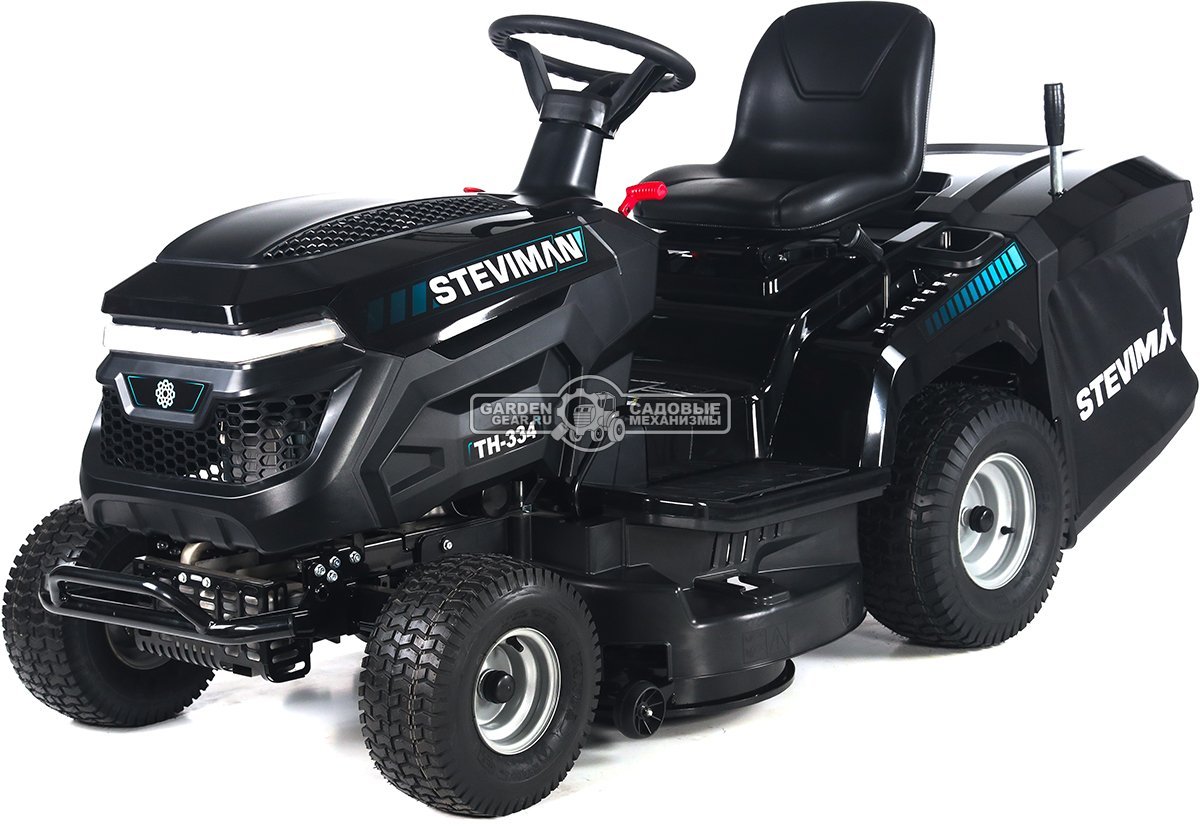 Садовый трактор Steviman TH-334 (PRC, Loncin 432 куб.см., гидростатика, ширина кошения 86 см, травосборник 250 л, 192 кг)