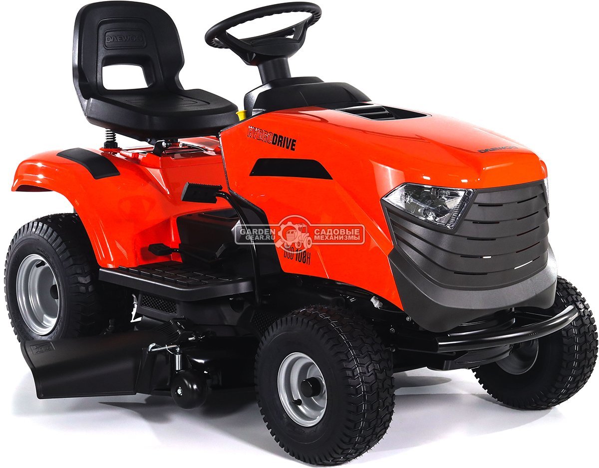 Садовый трактор Daewoo DSD 108H (PRC, Stiga ST450, 432 куб.см., гидростатика, боковой выброс, ширина кошения 108 см., 165 кг.)