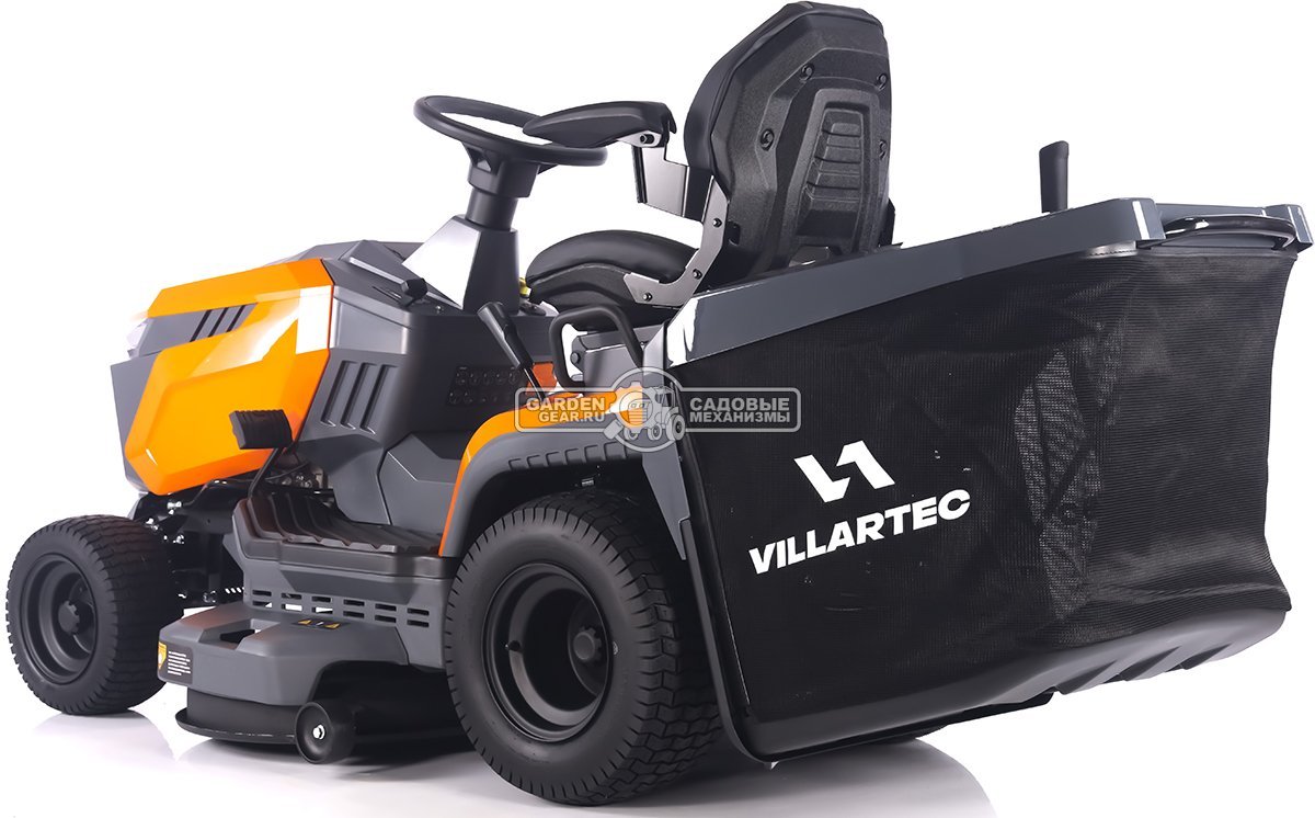 Садовый трактор Villartec MR2308H (PRC, Loncin V-Twin 708 куб.см., LED дисплей, гидростатика, травосборник 320 л, ширина кошения 108 см, 237 кг)