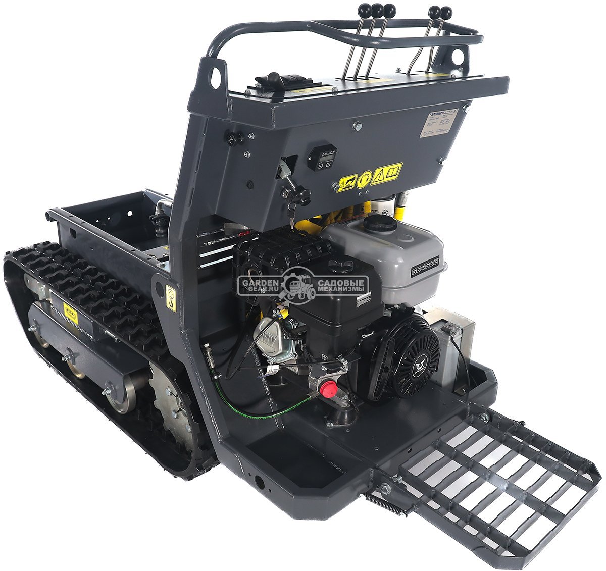 Универсальное гусеничное шасси Baumech под модуль ML-01 или GT-1000 с двигателем Zongshen GB460E с платформой оператора (с электропакетом)