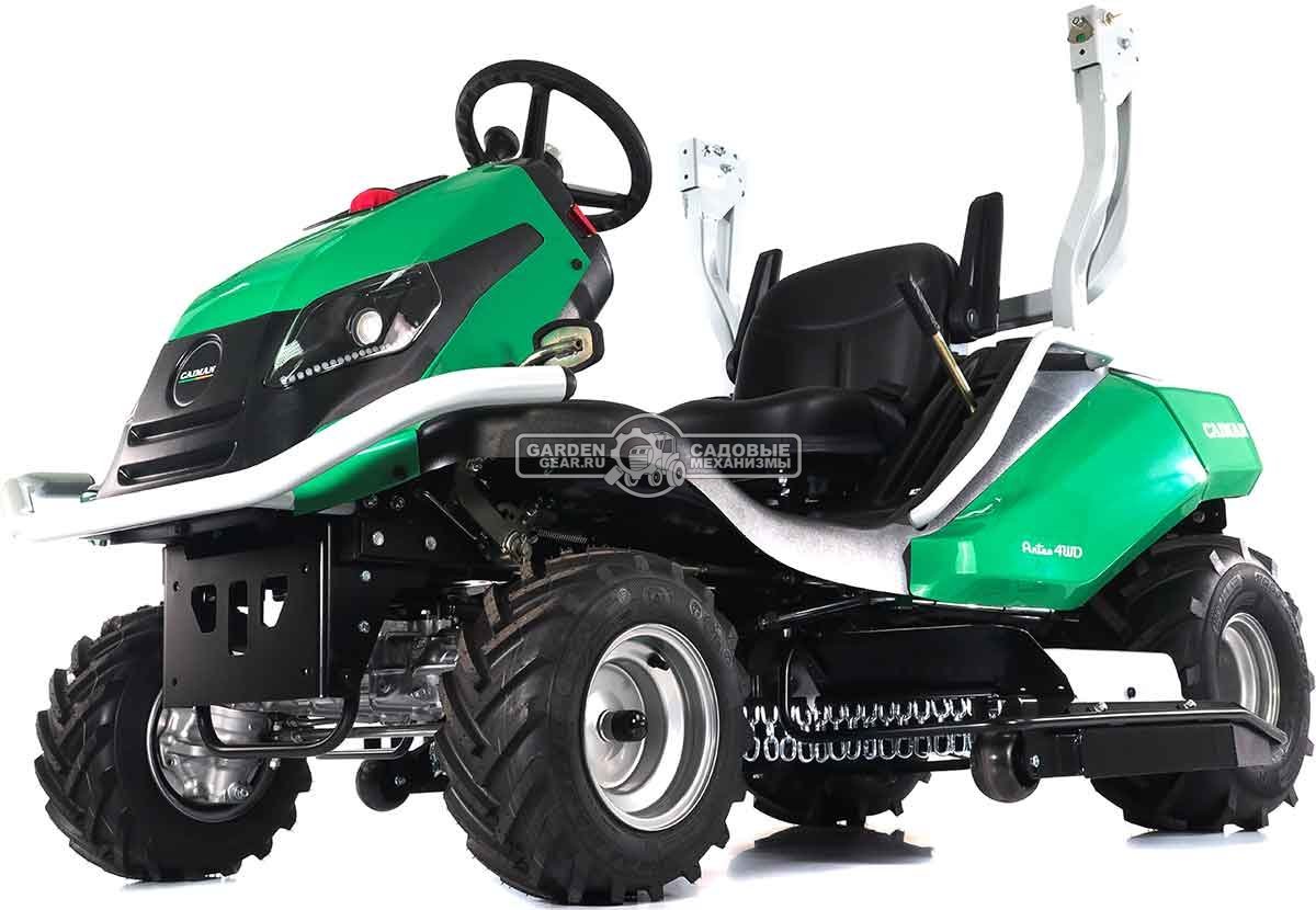 Садовый трактор для высокой травы и работы на склонах Caiman Anteo 4WD 137D2K (CZE, Kawasaki FS730 V-Twin, 726 куб.см., 132 см, дифференциал, 427 кг.)