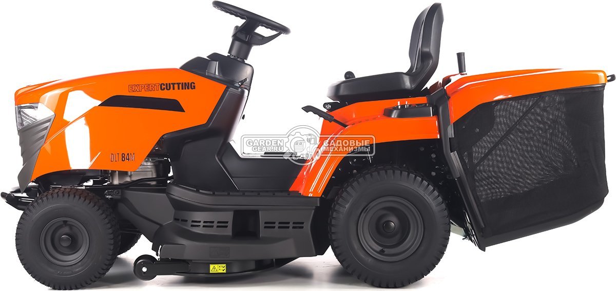 Садовый трактор Daewoo DLT 84M (PRC, Stiga ST400, 414 куб.см., механика, ширина кошения 84 см., травосборник 200 л., мульчирование, 190,5 кг.)