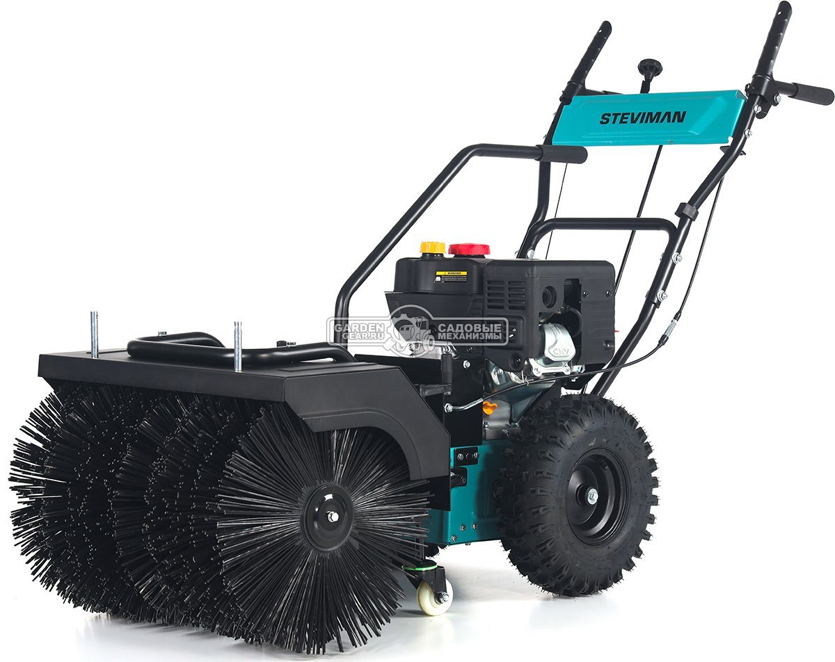 Подметальная машина Steviman SW-62 (PRC, 7.0 л.с.,Loncin 212 см3, скорости 6/2, шир. 62 см., диам. 42 см., топл.бак 3,0 л., колеса 13", 72 кг)
