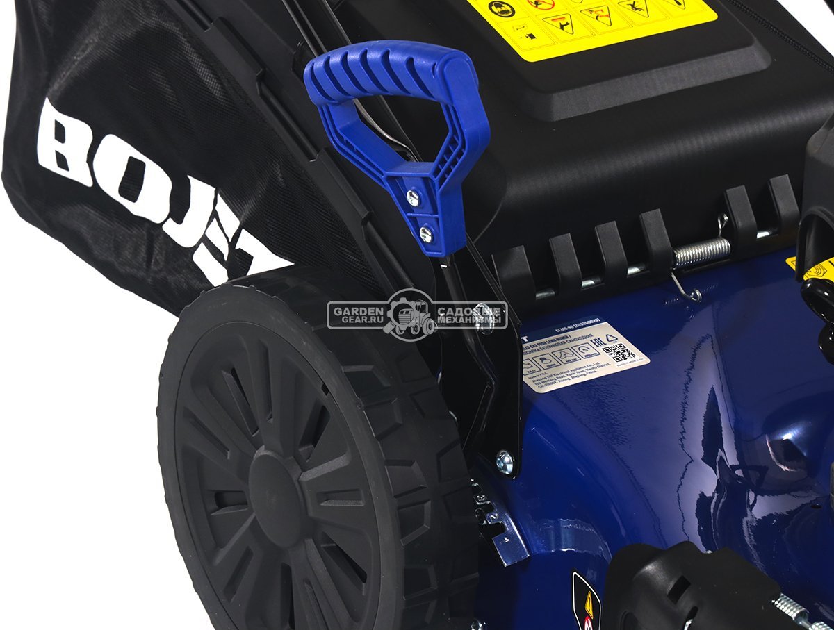 Газонокосилка бензиновая Bojet GLMS-46 (PRC, 46 см, Rato, 149 см3, сталь, вариатор, 3 в 1, 65 л, 27 кг)