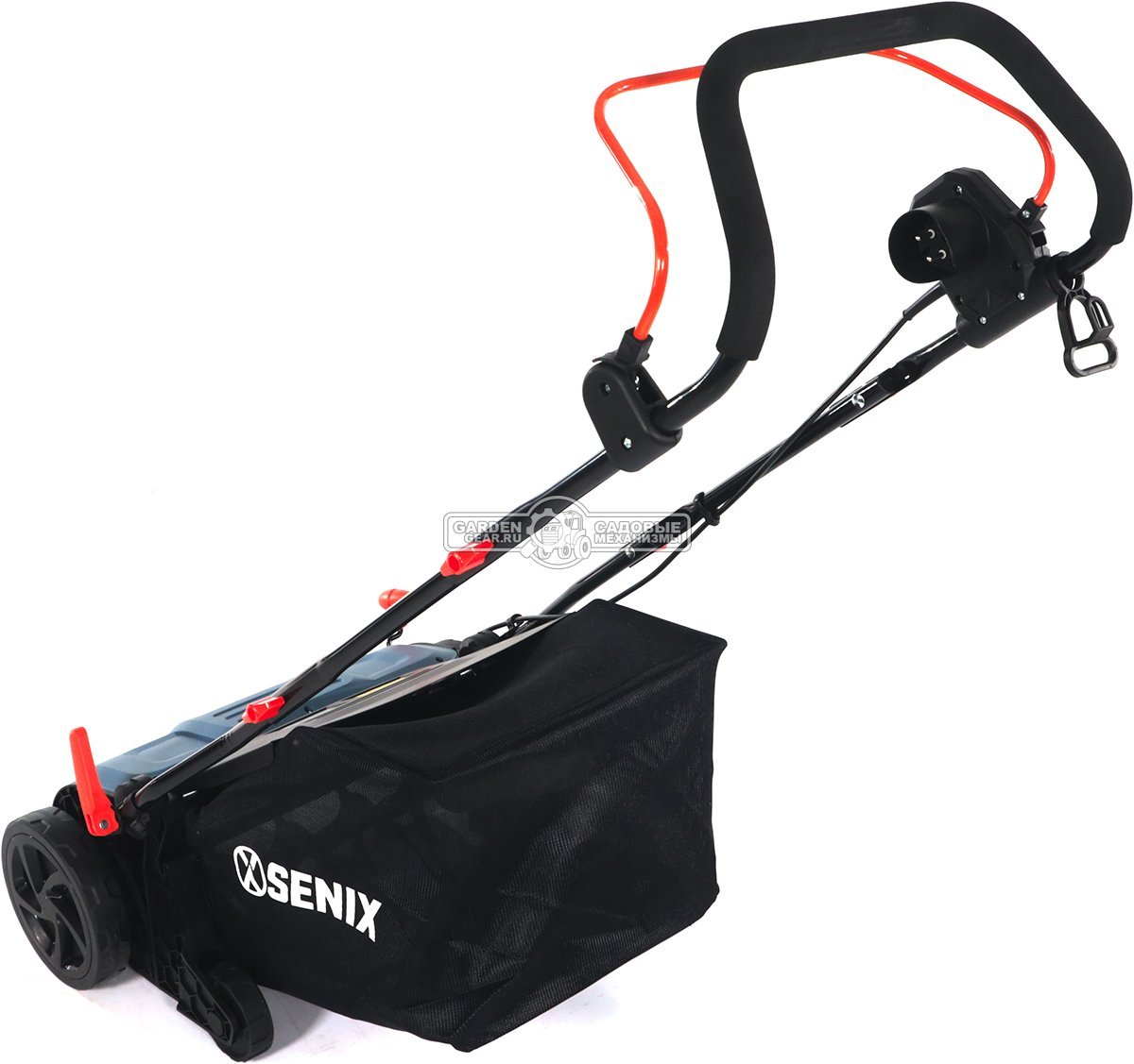 Вертикуттер - аэратор электрический Senix SCE16-L-EU (PRC, 1600 Вт, 38 см, ножи + пружины, пластик, 50 л, 8.1 кг)