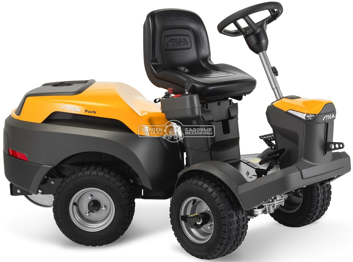 Садовый райдер Stiga Park Compact 500 WX 4WD без деки (ITA, Stiga ST550 V-Twin, 586 куб.см., гидростатика, полный привод, LED, 225 кг.)