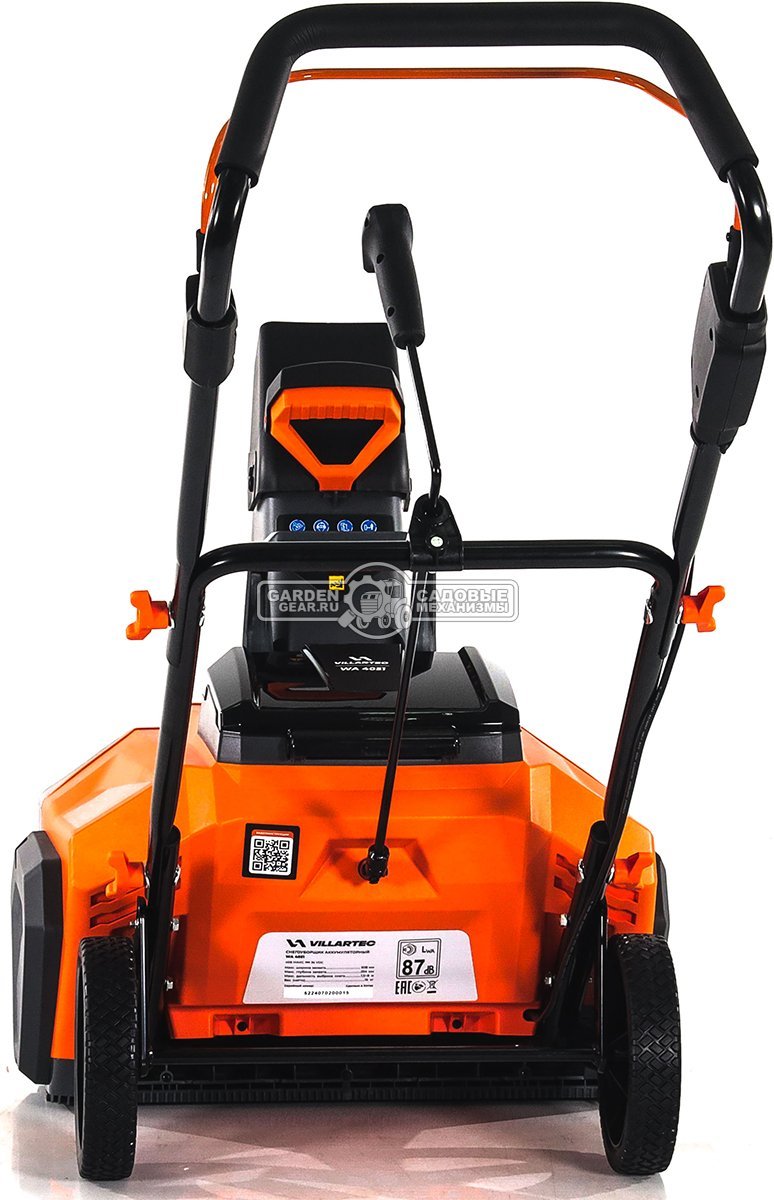 Снегоуборщик аккумуляторный Villartec WA4051 Set5 с АКБ 5 А/ч и ЗУ AM402 (PRC, BL 40В, ширина 51 см, фара, 2 порта для АКБ, 19 кг)