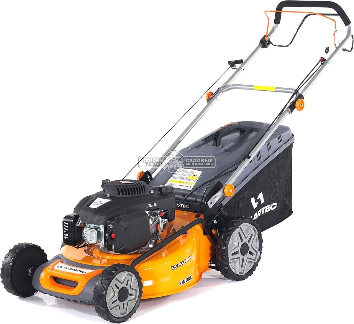 Газонокосилка бензиновая Villartec MB 3751T Country (PRC, 51 см, Loncin Ready Start, 166 см3, сталь, 3 в 1, 65 л, 33.3 кг)