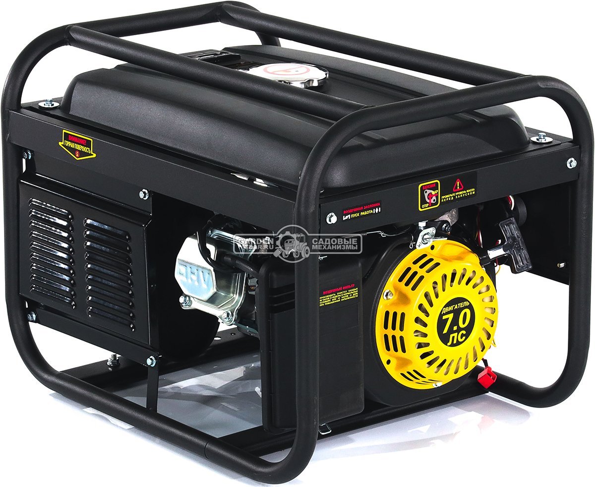 Бензиновый генератор Huter DY3000LX (PRC, Huter 163 см3, 230 В, 2,5 кВт, 12 л, эл.стартер,  АКБ - опция, 39.1 кг)
