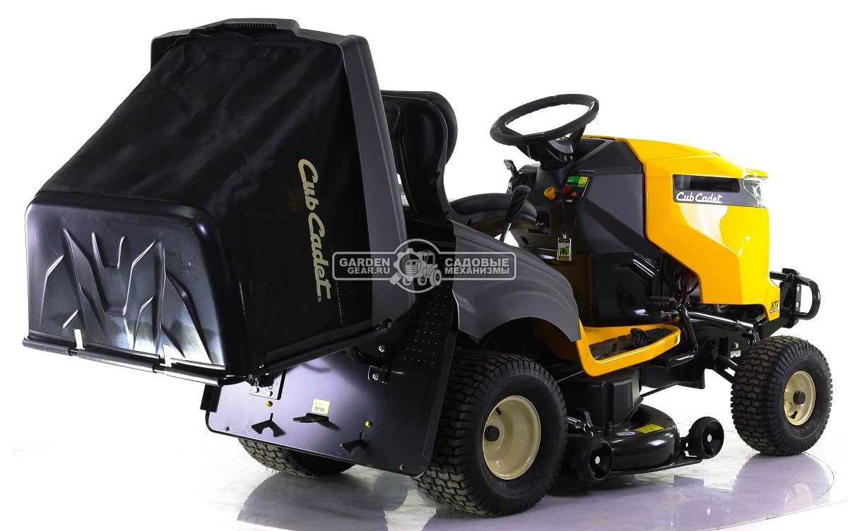 Садовый трактор Cub Cadet XT2 PR106iE (USA, Cub Cadet 679 EFI, V-Twin, 679 куб.см., гидростатика, травосборник 320 л., ширина кошения 106 см., 253 кг)