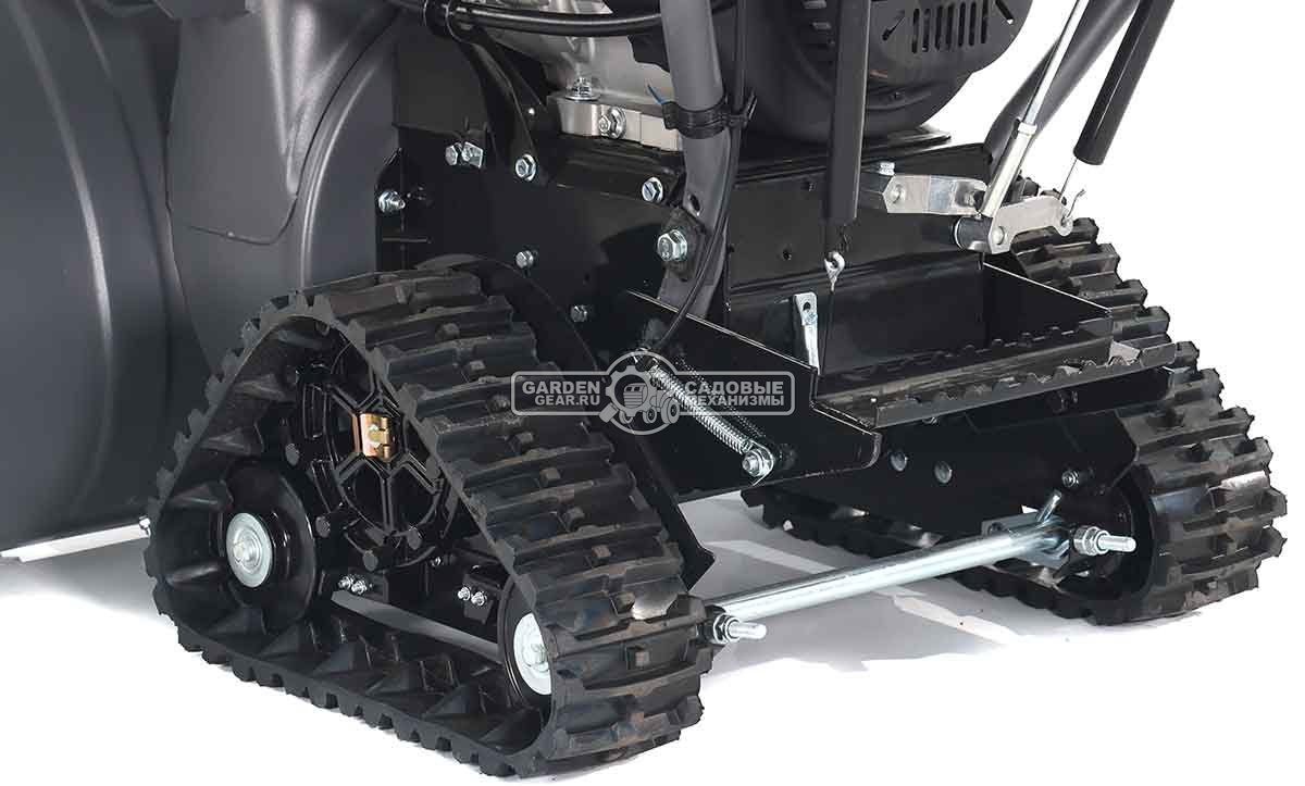 Снегоуборщик Villartec WB1387ET гусеничный (PRC, 86 см, Loncin 375 см3, эл/стартер 220В, фара, подогр. рукояток, 3-х угольные гусеницы, 141 кг)