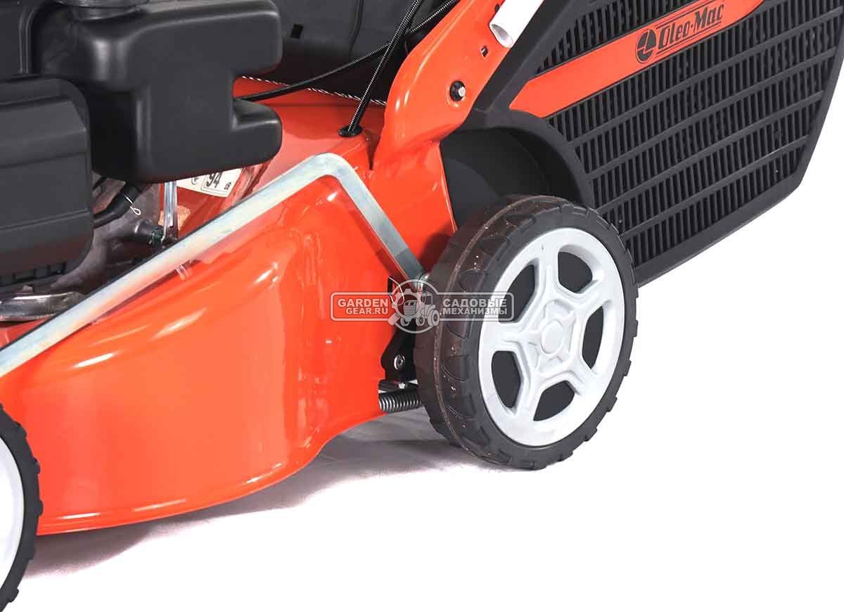 Газонокосилка бензиновая Oleo-Mac GV 44 TK Comfort Plus (ITA, 41 см, EMAK K450, 123 см3, сталь, 60 л, 24,5 кг.)