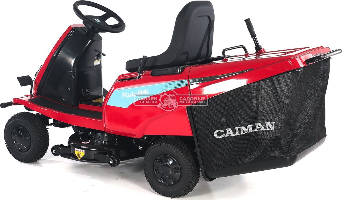 Садовый минирайдер Caiman Rido 84i аккумуляторный (RUS, 80 см., Li-Ion 72В /18 Ач, травосборник 150 л., 173 кг.)