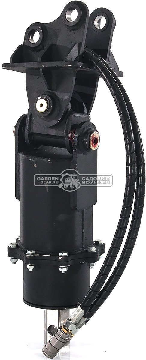 Ямобур (гидравлический вращатель) RED с переходной плитой для мини-экскаватора, 58,5 кг. 