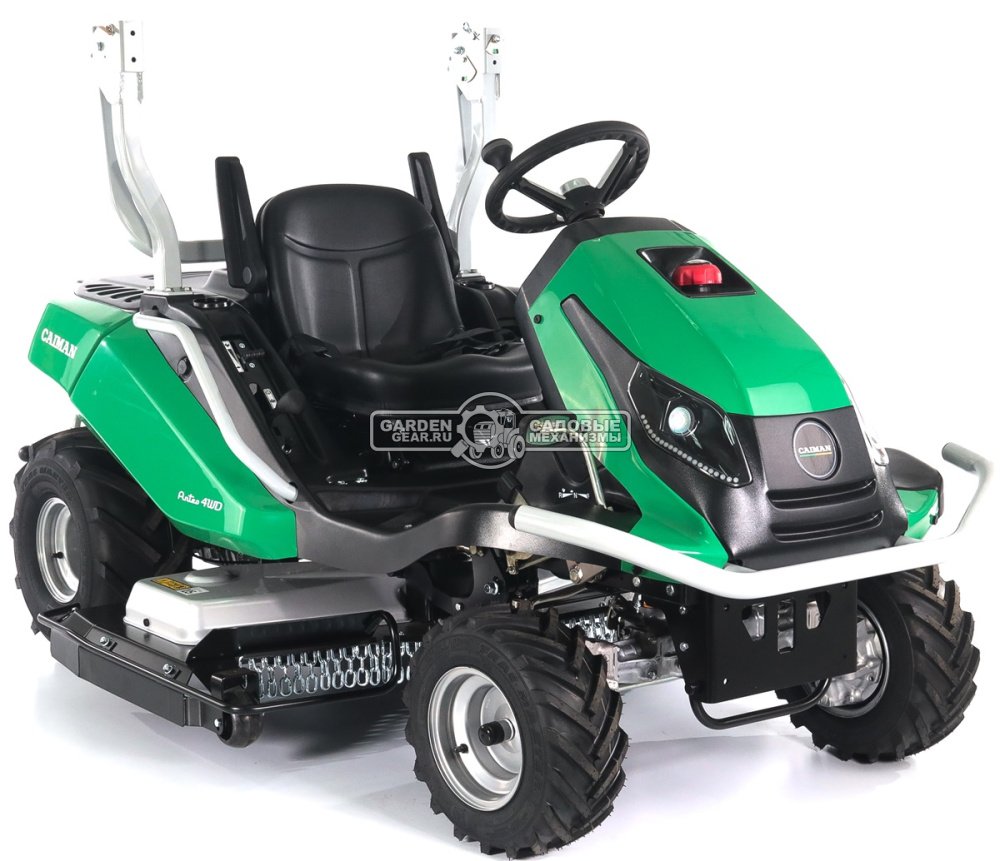 Садовый трактор для высокой травы и работы на склонах Caiman Anteo 4WD 137D2K (CZE, Kawasaki FS730 V-Twin, 726 куб.см., 132 см, дифференциал, 427 кг.)