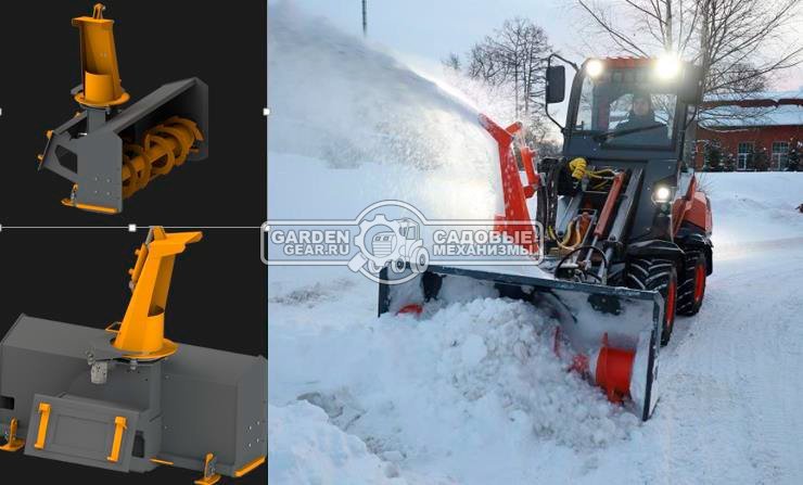 Снегометатель МЕТАТЭКС шнекороторный