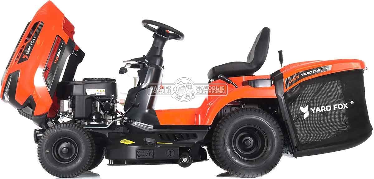 Садовый трактор Yard Fox T 102RDH (PRC, Loncin LC2P73F, 586 куб.см., гидростатика, травосборник 245 л, ширина кошения 102 см, 196 кг)