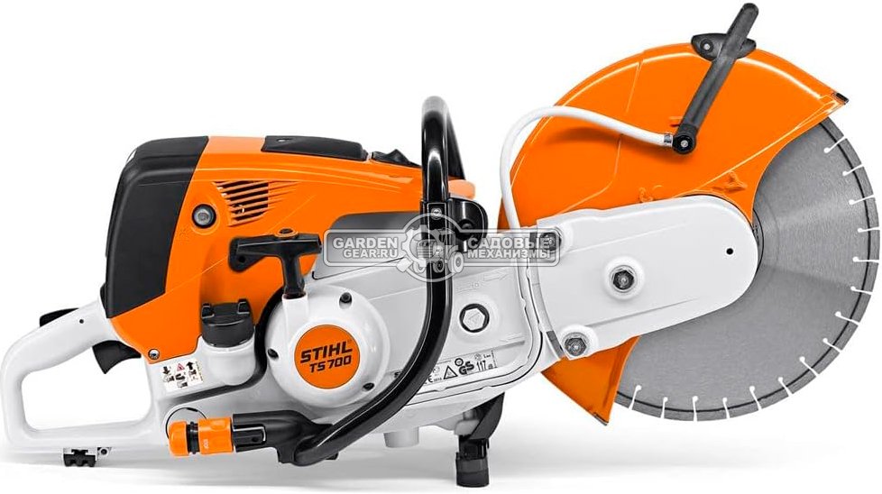 Бензорез Stihl TS 700 (GER, 98,5 куб.см., 5,0 кВт/6,8 л.с., диаметр круга 350 мм, глубина реза 125 мм., ElastoStart, 12,7 кг.)