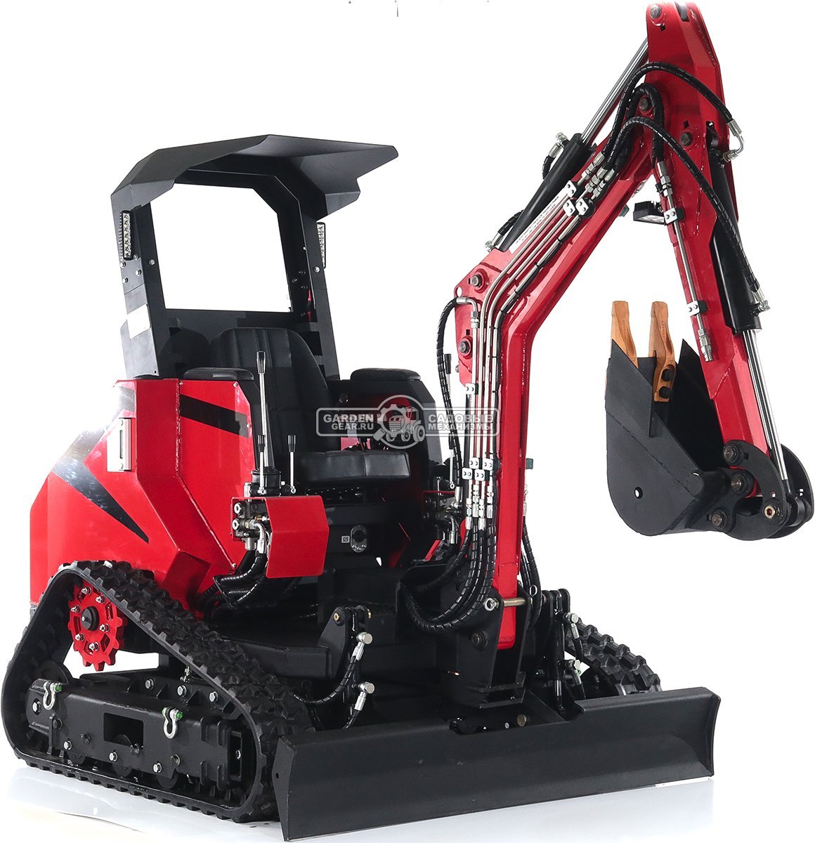 Гусеничный экскаватор RED Rhino RBZ-12 максимальная комплектация, Zongshen GB750EFI 30 л.с., глубина копания 2,1 м., ковш 250 мм., 1300 кг.